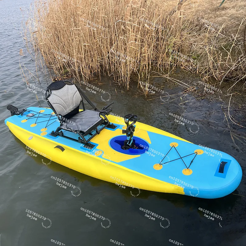Fishing Boat Inflatable - Nadmuchiwany kajak z pedałami z własnym